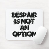 Verwaning is geen optie zwart vertrouwen muismat (Met muis)