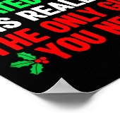 Verwant aan mij Grappige Kerst Shirten Familie Poster (Hoek)