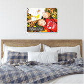 Verwant Bond Quote Verpakt Canvas met uw foto (Insitu (Slaapkamer))