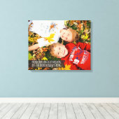Verwant Bond Quote Verpakt Canvas met uw foto Afdruk (Insitu (Houten vloer))