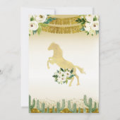 Verwant Cactus Fiesta Mexicaanse verjaardagsuitnod Kaart (Achterkant)