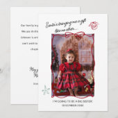 Verwant Vakantie Zwangerschap Aankondiging Fotokaa (Voorkant / Achterkant)