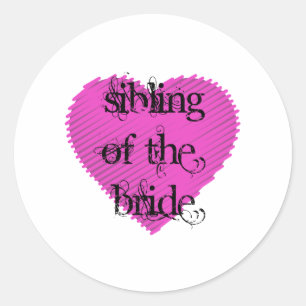 Verwant van de Bride Ronde Sticker