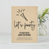 Verwant Verjaardagsfeestje Broer & Zus Kaart (Staand voorkant)