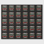 Verwant zijn aan mij grappige kerstfeestdagen cadeaupapier (Vlak)