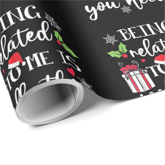 Verwant zijn aan mij is echt de enige Gift Christu Cadeaupapier (Rol Hoek)