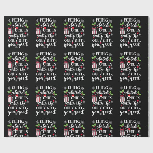 Verwant zijn aan mij is echt de enige Gift Christu Cadeaupapier (Vlak)