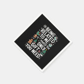 Verwant zijn aan mij Kerstmis familie Xmas Gift Servet (Hoek)