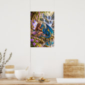 Verwante Bloesems Poster (Keuken)