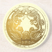 Verwante Chinese rotsdragowelvaart Zandsteen Onderzetter (Voorkant)