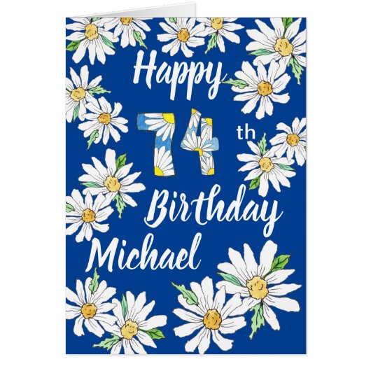 Verwante persoonlijke 75e verjaardag Kaart (Voorkant)