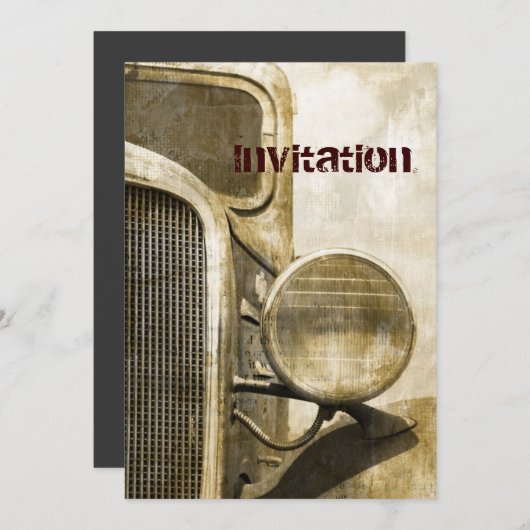 Verwante primitieve Rustische boerderij Kaart (Voorkant / Achterkant)