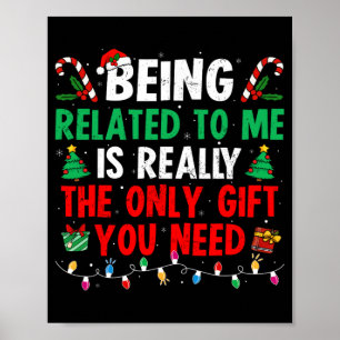 Verwante van mij zijn Funny Christmas Family Xmas Poster