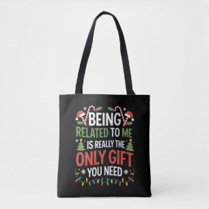 Verwantschap met mij Grappig kerst familie Xmas  Tote Bag