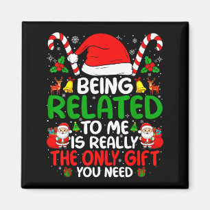Verwantschap met mij Grappig Kerstmis Familie Kers Magneet