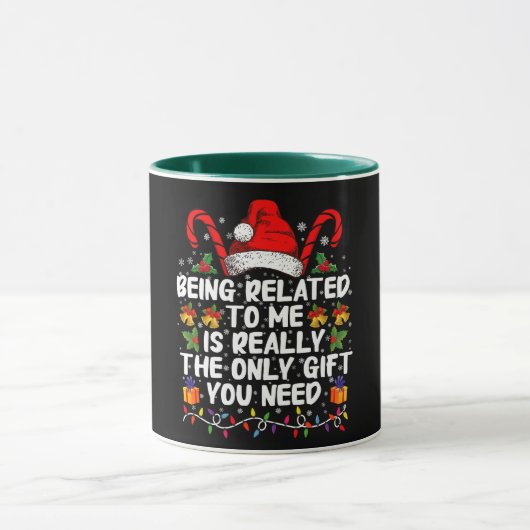 Verwantschap met mij is echt het enige geschenk mok (Midden)
