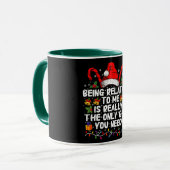 Verwantschap met mij is echt het enige geschenk mok (Voorkant links)