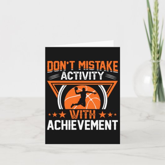Verwar activiteit niet met prestatie kaart (Voorkant)