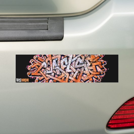 Verwar Bumpersticker (Op auto)