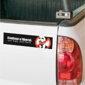 Verwar een liberaal bumpersticker (Op Truck)