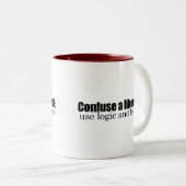 Verwar een liberaal tweekleurige koffiemok (Voorkant rechts)