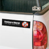 Verwar een liberale bumpersticker (Op Truck)