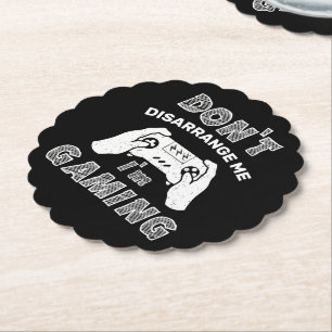 Verwar me niet Ik ben Gaming Grappige Videospellen Kartonnen Onderzetters