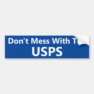 Verwar niet met de USPS Bumpersticker