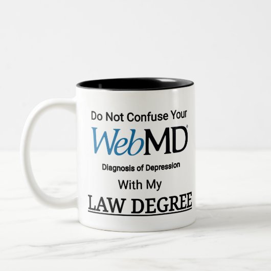 Verwar uw WebMD Diagnosis van Depressie niet Tweekleurige Koffiemok (Links)