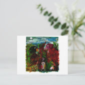 Verward briefkaart van kleine vogels (Staand voorkant)