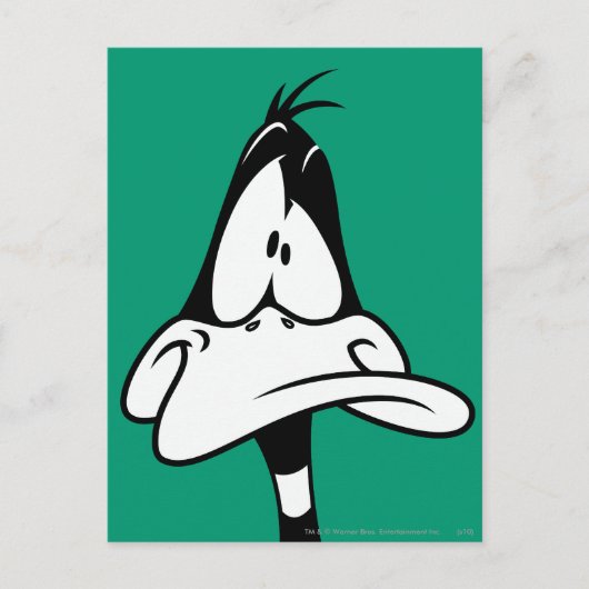Verward DAFFY DUCK™ Face Briefkaart (Voorkant)