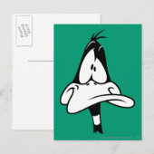 Verward DAFFY DUCK™ Face Briefkaart (Voorkant / Achterkant)