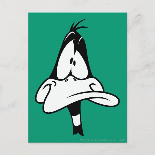 Verward DAFFY DUCK™ Face Briefkaart (Voorkant)