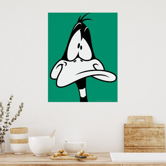 Verward DAFFY DUCK™ Face Poster (Keuken)