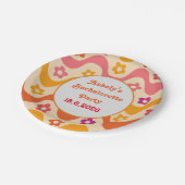 Verward en Verliefd retro 70er Jubileum Papieren Bordje (Gekanteld)