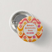 Verward en Verliefd retro 70er Jubileum    Ronde Button 3,2 Cm (Voorkant /achterkant)