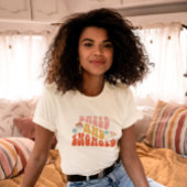 Verward en Verliefd Retro 70s Bachelorette Feestje T-shirt