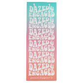 Verward en Verliefd Roze Aqua Retro Wijn Cadeautas (Voorkant)