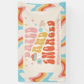 Verward En Verlobt Verlovingsfeest Decoratie Spandoek (Verticaal)