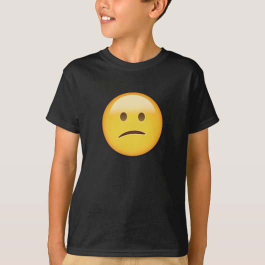 Verward Face Emoji T-shirt (Voorkant)
