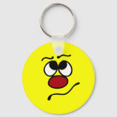 Verward Face Grumpey Sleutelhanger (Voorkant)