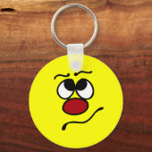 Verward Face Grumpey Sleutelhanger (Voorkant)