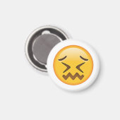 Verward gezicht - Emoji Magneet (Voorkant / Achterkant)
