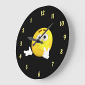 Verward Gezicht Omgekeerde Wijzerplaat Grote Klok (Hoek)