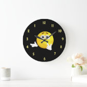 Verward Gezicht Omgekeerde Wijzerplaat Grote Klok (Huis)