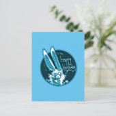 Verward Grappig Konijn Zegt Gelukkige Verjaardag c Briefkaart (Staand voorkant)