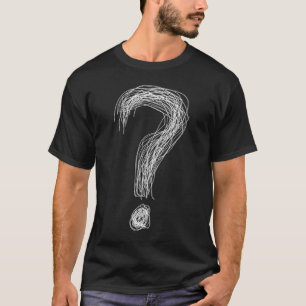 Verward Krabbel Vraagteken Chaos Overdenken T-shirt