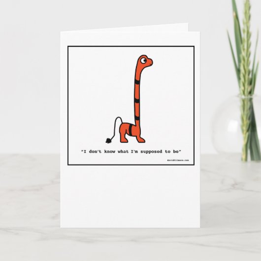 Verward Monster - Wenskaart Kaart (Voorkant)