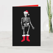 Verward Skelet Feestdagen Kaart (Voorkant)