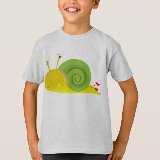 Verward slak Kinder T-shirt (Voorkant)